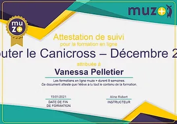 Badge Débuter le Canicross