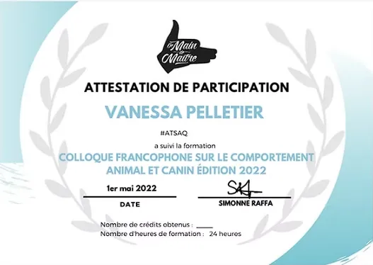 Badge Comportement animal et canin