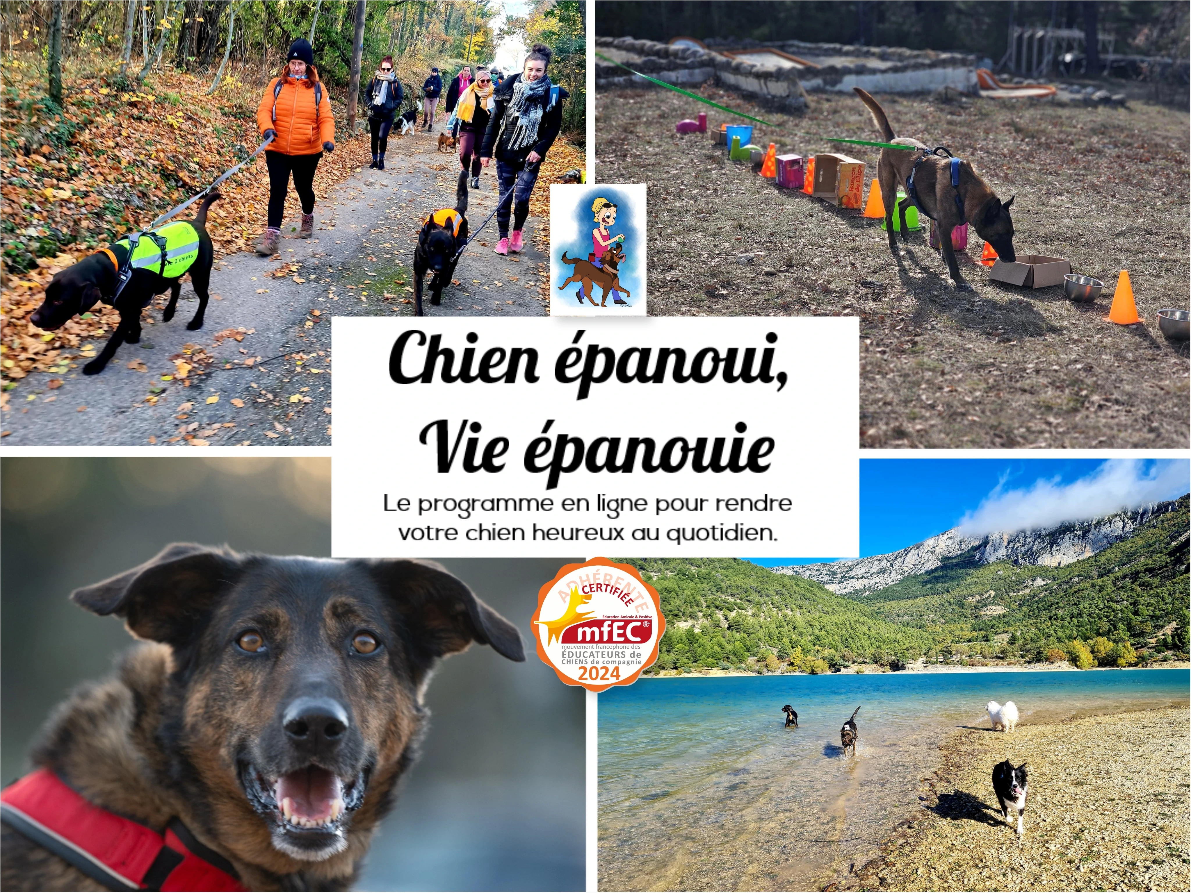 Affiche de la formation Vie Epanouie d'1vie2chiens